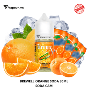 SALTNIC BREWELL ORANGE SODA 30ML - Hương Vị Soda Cam Thơm Mát