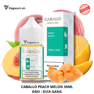 Tinh Dầu Pod Caballo Peach Melon Salt Juice 30ml – Hương Vị Đào Dưa Gang Tươi Mát