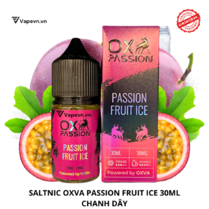 Saltnic OXVA Passion Fruit Ice 30ml mang đến hương vị chanh dây mát lạnh từ OXVA Juice, hứa hẹn sẽ làm hài lòng những tín đồ yêu thích các hương vị trái cây độc đáo. Với sự kết hợp hoàn hảo giữa vị ngọt và chua của chanh dây, sản phẩm này sẽ đem lại trải nghiệm vaping tươi mới và sảng khoái.