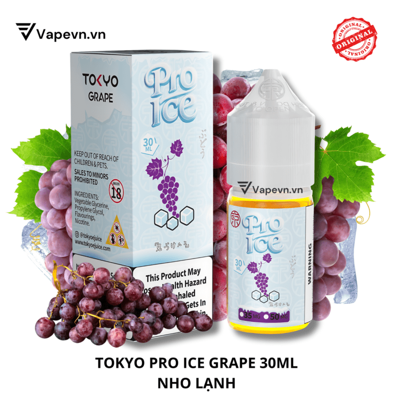 Tinh Dầu Pod Tokyo Pro Ice Grape Salt Juice 30ml | Vị Nho Lạnh