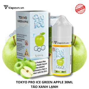 Tinh Dầu Pod Tokyo Pro Green Apple Ice Salt Juice 30ml | Táo Xanh Lạnh