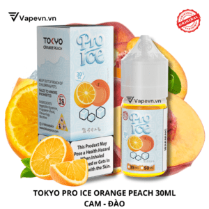 Tinh Dầu Pod Tokyo Pro Ice Orange Peach Salt 30ml | Hương Đào Cam