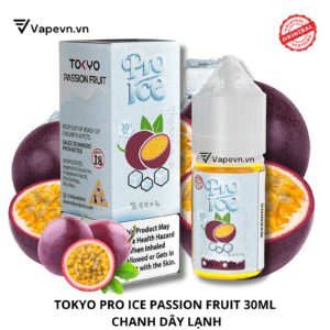 Tinh Dầu Pod Salt Nic Tokyo Pro Ice Passion Fruit 30ml – Hương Vị Chanh Dây Mát Lạnh