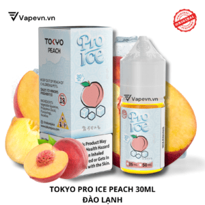 Tinh dầu Pod Tokyo Pro Ice Peach Ice Salt Juice 30ml | Hương Đào Lạnh Tinh Khiết