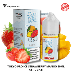 Tinh Dầu Pod Tokyo Pro Strawberry Mango Ice Salt Juice 30ml | Hương Dâu Xoài Mát Lạnh