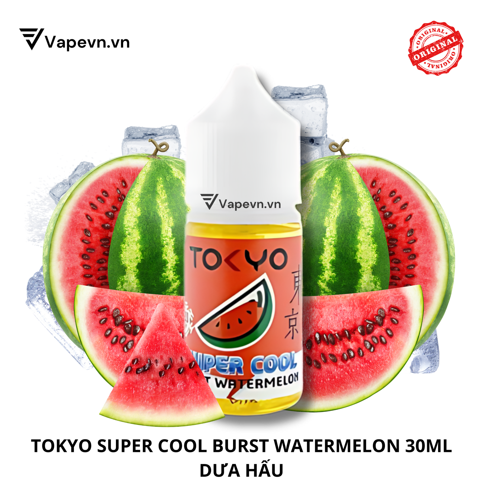 Tinh dầu salt SALTNIC TOKYO SUPER BURST WATERMELON 30ML pod vũng tàu vape vũng tàu thuốc lá điện tử