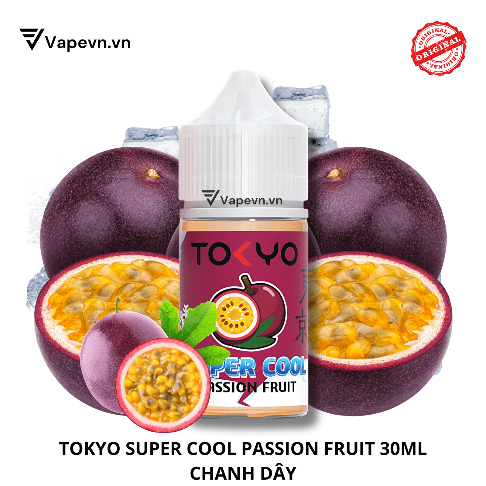 Tinh dầu salt SALTNIC TOKYO SUPER COOL PASSIONFRUIT 30ML pod vũng tàu vape vũng tàu thuốc lá điện tử