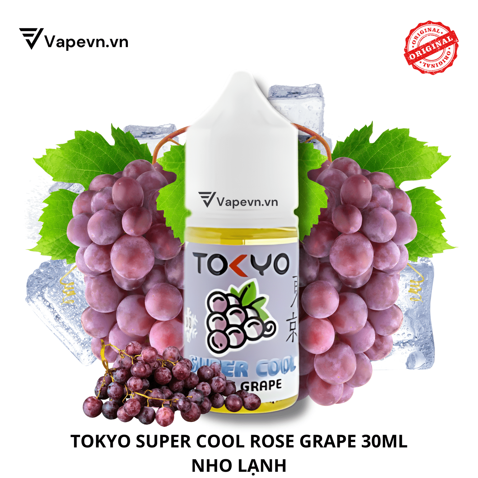 Tinh dầu salt SALTNIC TOKYO SUPER ROSE GRAPE 30ML pod vũng tàu vape vũng tàu thuốc lá điện tử