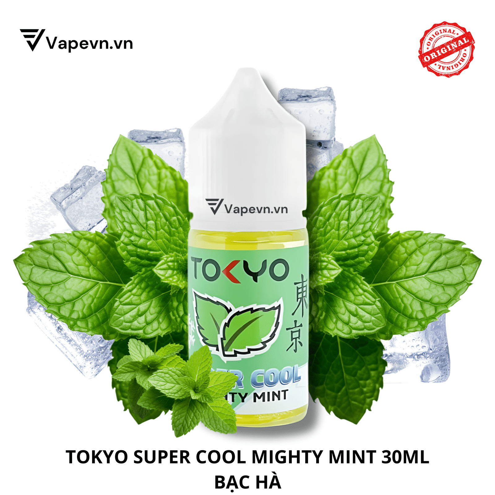 Tinh dầu salt SALTNIC TOKYO SUPER MIGHTY MINT 30ML pod vũng tàu vape vũng tàu thuốc lá điện tử