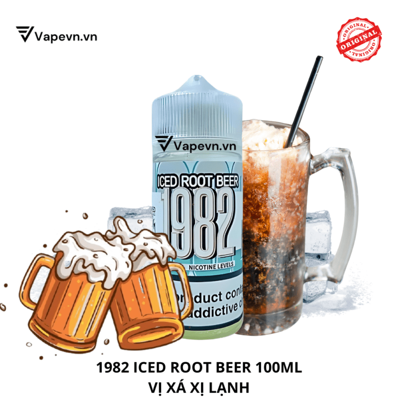 Tinh Dầu Vape 1982 Ice Root Beer 100ml | Xá Xị