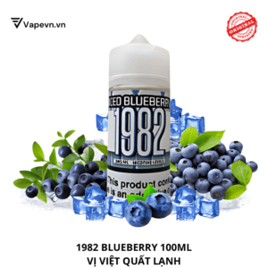 Tinh Dầu Vape Freebase 1982 ICED BLUEBERRY (Việt Quất) 100ML - Hương Vị Việt Quất Thơm Ngọt