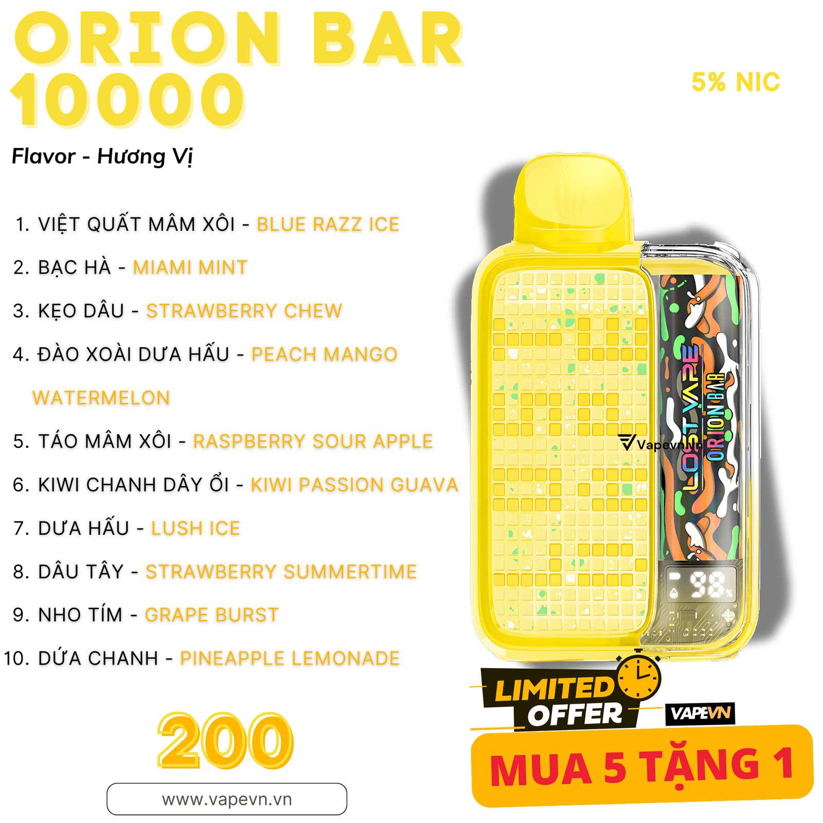 Lost Vape Orion Bar 10000