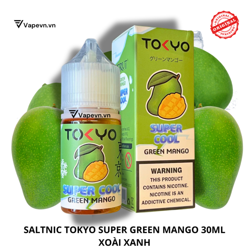 SALTNIC TOKYO SUPER GREEN MANGO 30ML xoài xanh