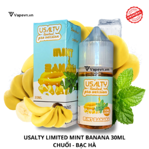 Pod Usalty Limited Pro Mint Banana Salt Juice 30ml | Vị Bạc Hà Chuối