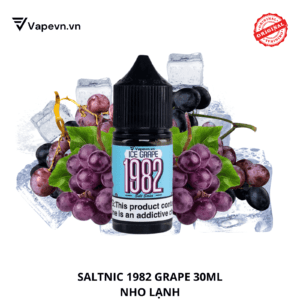 Tinh dầu Pod Salt Nic 1982 Grape 30ml mang đến trải nghiệm vaping tuyệt vời với hương vị nho lạnh tươi mát. Được thiết kế dành cho những ai yêu thích sự ngọt ngào và sảng khoái, sản phẩm này là lựa chọn hoàn hảo cho mùa hè.