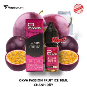 Tinh dầu pod salt nic OXVA Ox Passion Passion Fruit Ice 10ml là lựa chọn lý tưởng dành cho những người yêu thích hương vị chanh dây lạnh. Với sự kết hợp hoàn hảo giữa vị ngọt dịu và chua nhẹ, sản phẩm này mang đến cảm giác tươi mát và sảng khoái cho người sử dụng.