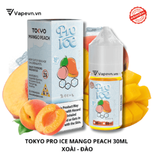 Tinh Dầu Tokyo Pro Mango Peach Ice Salt Juice 30ml | Hương Đào Xoài Mát Lạnh