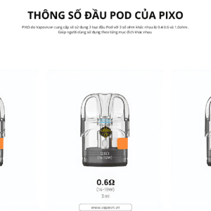 các loại đầu pod pixo