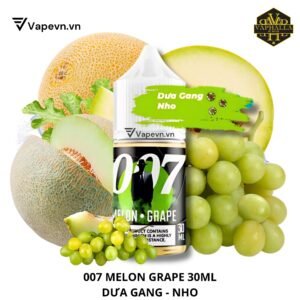 Tinh Dầu Pod 007 Melon Grape Salt 30ml Juice | Hương Vị Dưa Gang Nho Tươi Mát