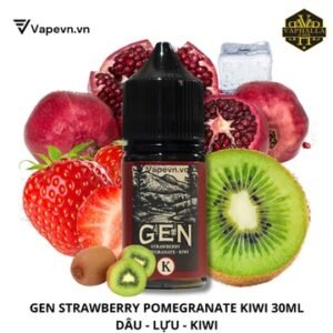 SALTNIC GEN K STRAWBERRY POMEGRANATE KIWI 30ML | GEN K DÂU LỰU KIWI SALT