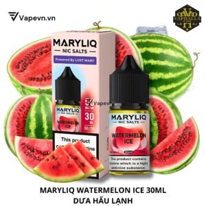 tinh dầu saltnic lost mary maryliq watermelon ice salt 30ml