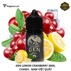 tinh dầu pod saltnic gen s lemon cranberry 30ml | gen s chanh nam việt quất