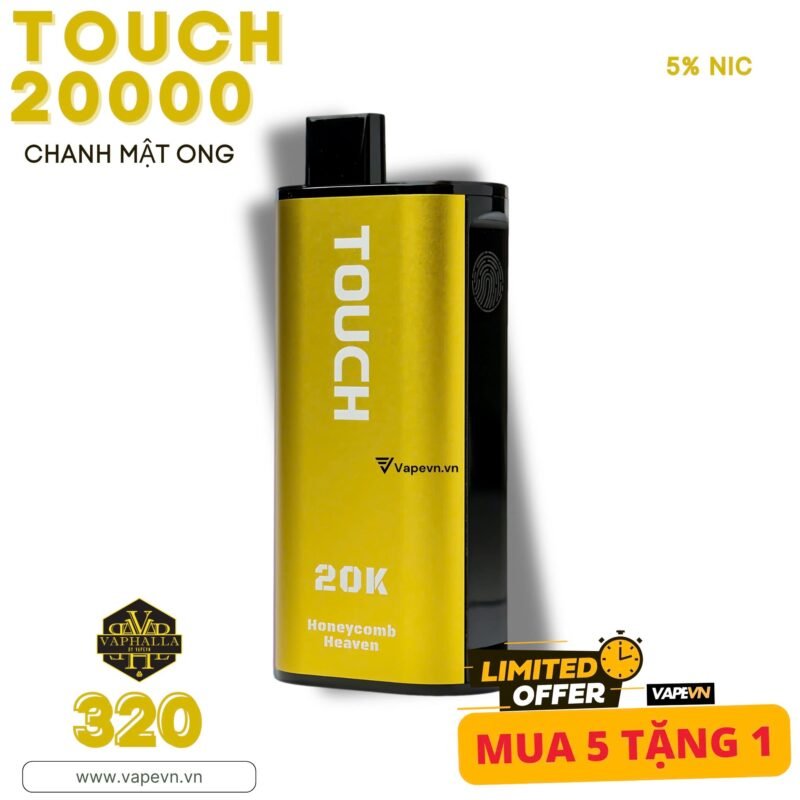 POD 1 LẦN TOUCH 20000 HONEYCOMB HEAVEN ( CHANH MẬT ONG LẠNH )