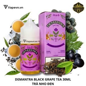 Tinh Dầu Thuốc Lá Điện Tử Demantra Black Grape Tea Salt 30ml (Trà Nho Đen) - Phân Phối Chính Hãng bởi Vapevn.vn