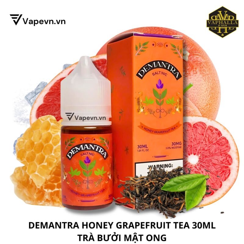 Tinh Dầu Demantra Honey Grape Fruit Tea Salt 30ml (Trà Bưởi Mật Ong)