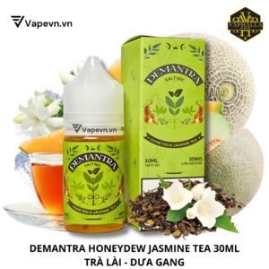 Tinh dầu thuốc lá điện tử Demantra Honeydew Jasmine Tea Salt 30ml (trà lài dưa gang)