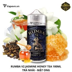 Tinh Dầu Vape Freebase Rumba V2 Jasmine Honey Tea 100ml Juice - Trà Nhài Mật Ong Freebase