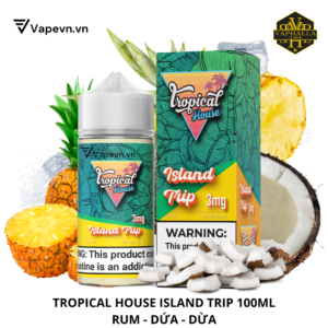 TINH DẦU FREEBASE TROPICAL HOUSE ISLAND TRIP 100ML 3MG