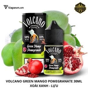 Tinh Dầu Pod Volcano Green Mango Pomegranate (Xoài Xanh Lựu) Salt Juice 30ml