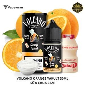 Tinh Dầu Pod Volcano Orange Yakult (Sữa Chua Cam) Salt Juice 30ml