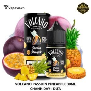 Tinh dầu pod Volcano Passion Pineapple (Chanh Dây Dứa) Salt Juice 30ml