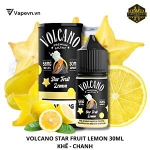 Tinh dầu Pod Volcano Star Fruit Lemon (Khế Chanh) Salt Juice 30ml