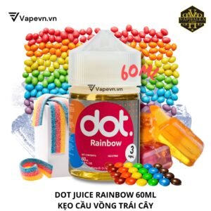 Tinh Dầu Vape dot.Juice Rainbow Freebase 60ml | Hương Kẹo Trái Cây Ngọt Ngào