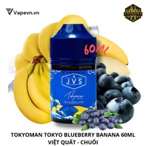 Tinh Dầu Vape JVS Tokyoman Tokyo Blueberry Banana 60ml Freebase | Việt Quất Chuối