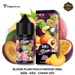 Tinh Dầu Pod Bloom Plum Peach Passion Salt Juice 30ml | Vị Mận Đào Chanh Dây