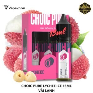 Tinh dầu Pod Choic Pure Lychee Ice Salt 15ml | Vị vải lạnh sảng khoái