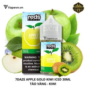 Tinh Dầu Pod Daze Reds Apple Gold Kiwi Iced Salt Juice 30ml | Vị Táo Kiwi Vàng