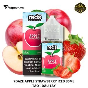 Tinh Dầu Pod Daze Reds Apple Strawberry Salt Juice 30ml | Vị Táo Dâu