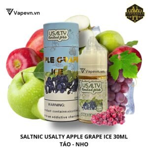 SALTNIC Usalty Limited Apple Grape Ice 30ml – Hương Vị Táo Nho Thơm Mát