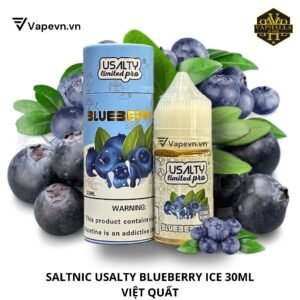 SALTNIC Usalty Limited Blueberry Ice 30ml – Hương Vị Việt Quất The Mát