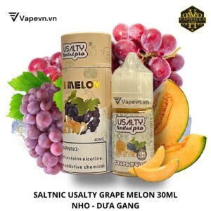 Saltnic Usalty Limited Grape Melon 30ml – Hương Vị Nho Dưa Gang Tươi Mát