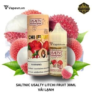 TINH DẦU SALTNIC USALTY LIMITED PRO LITCHI FRUIT 30ML – HƯƠNG VỊ TRÁI VẢI THƠM MÁT