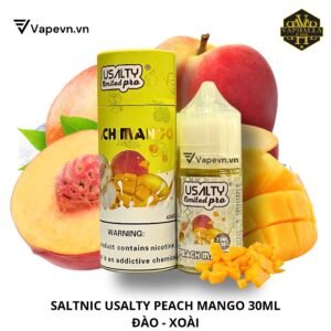 Tinh Dầu Pod Salt nic Usalty Limited Peach Mango 30ml – Hương Đào Xoài Thơm Mát