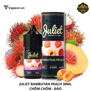 Tinh Dầu Pod Juliet Rambutan Peach Salt Juice 30ml | Vị Chôm Chôm Đào