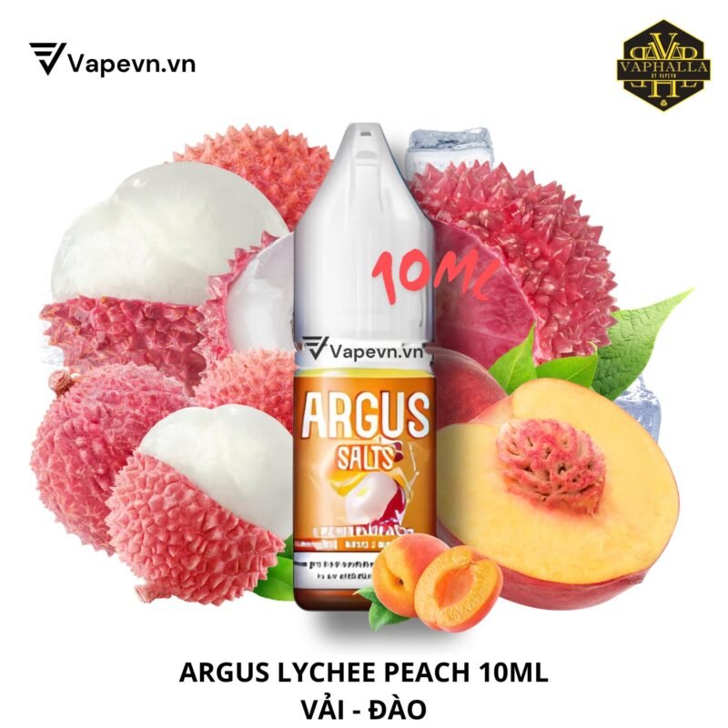 ARGUS SALT LYCHEE PEACH 10ML | VẢI ĐÀO