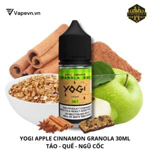 Tinh Dầu Pod Yogi Apple Cinnamon Salt Juice 30ml | Táo Quế Ngũ Cốc